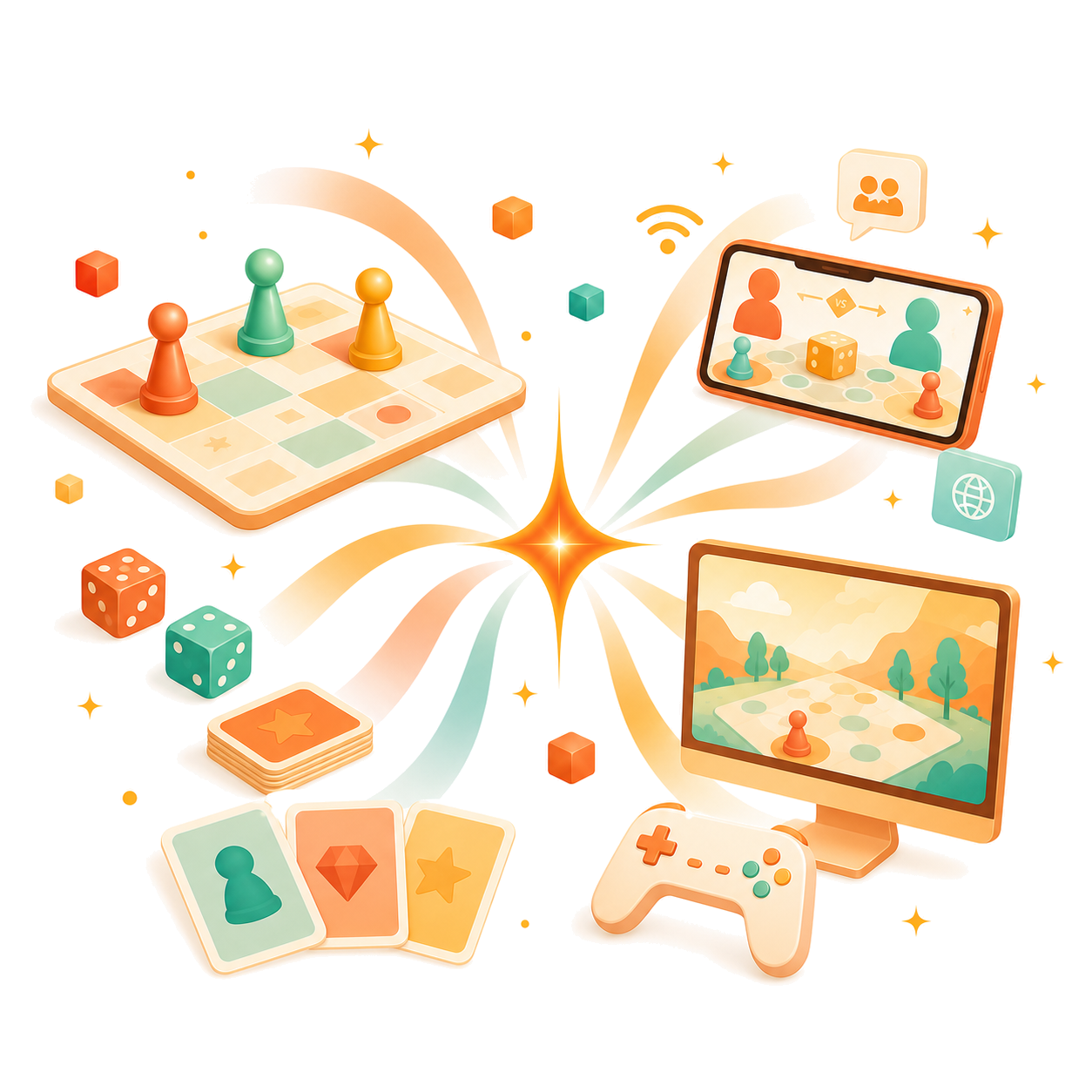 オンラインボードゲーム事業のイメージ